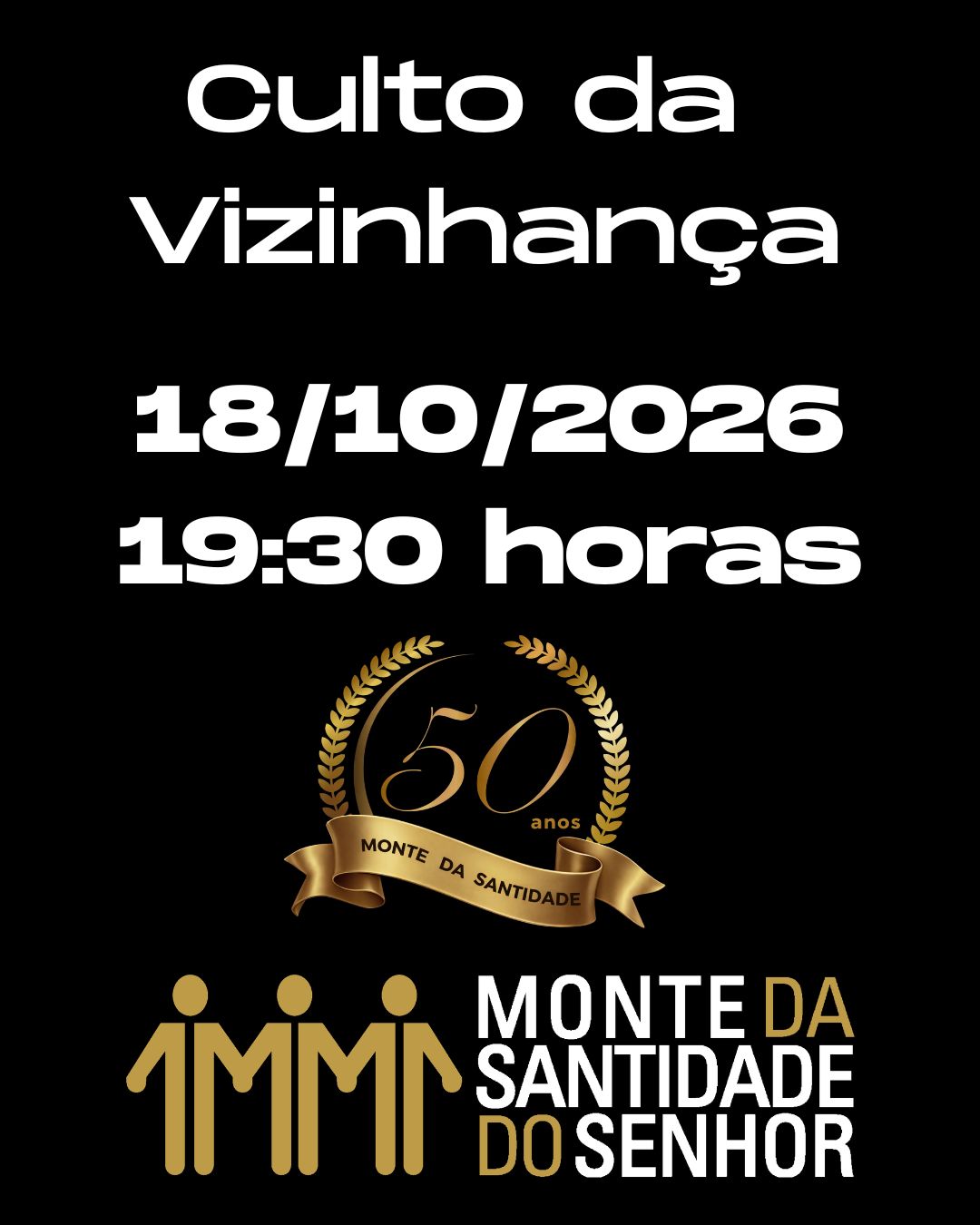 Folder do evento Culto da Vizinhança