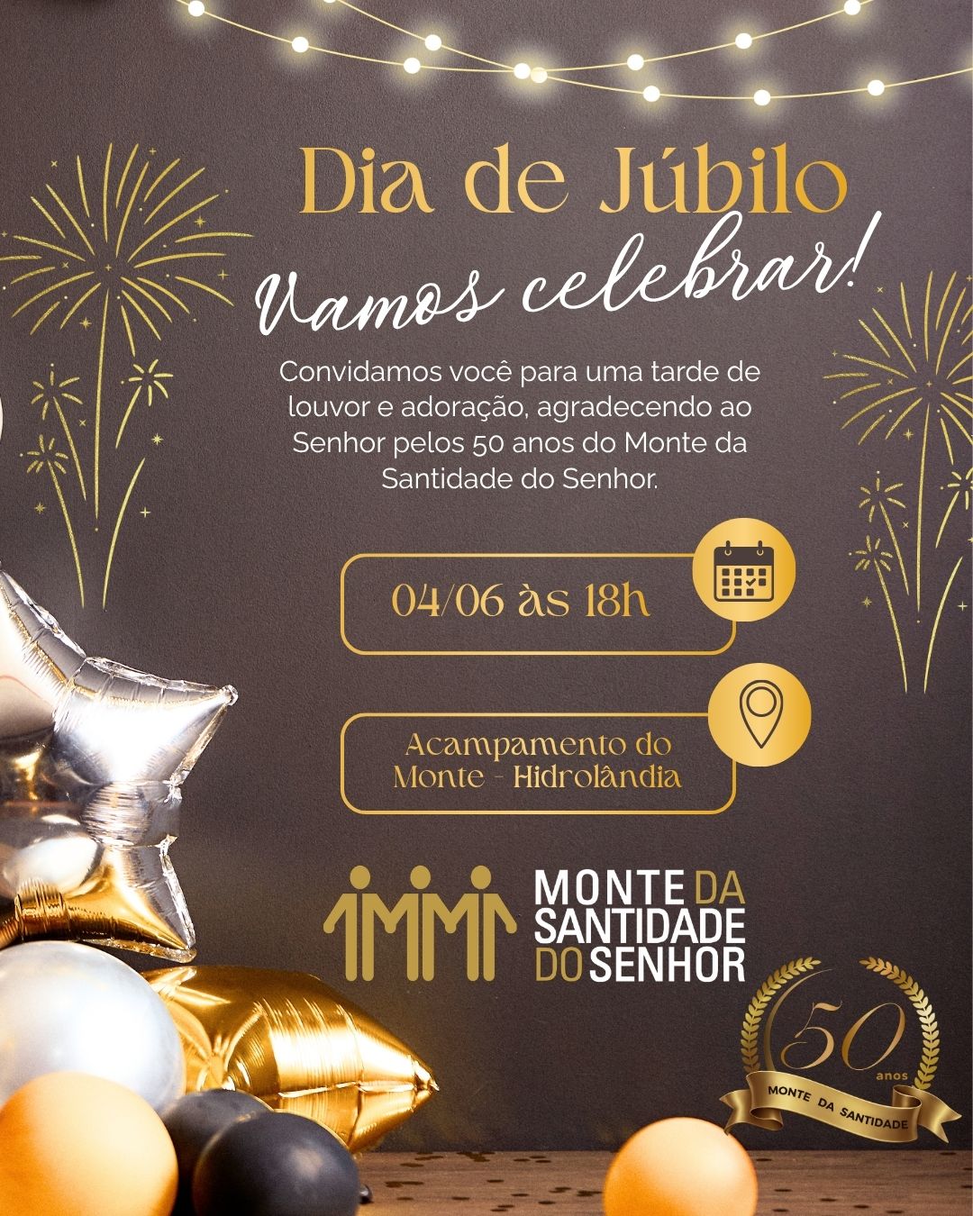 Folder do evento Culto de Júbilo